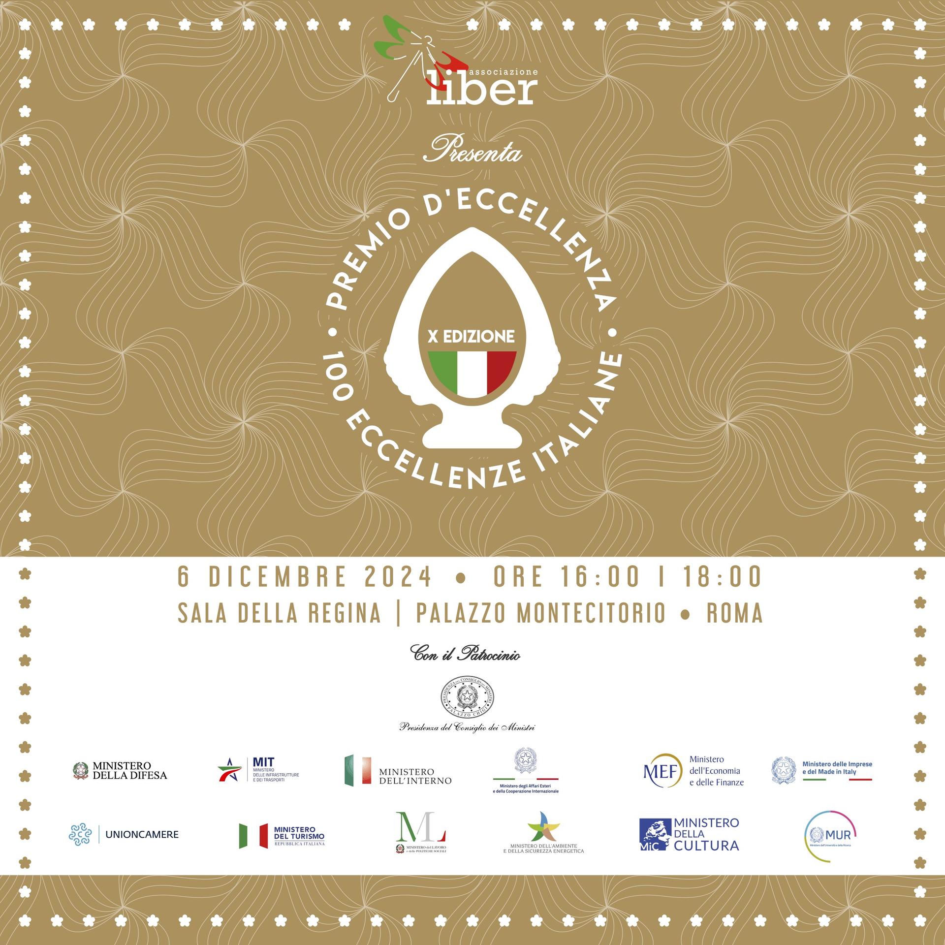 PREMIO D'ECCELLENZA | 100 ECCELLENZE ITALIANE